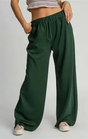 Umgee‎ Elastic Drawstring Waistband Wide Leg Pants thumbnail 1