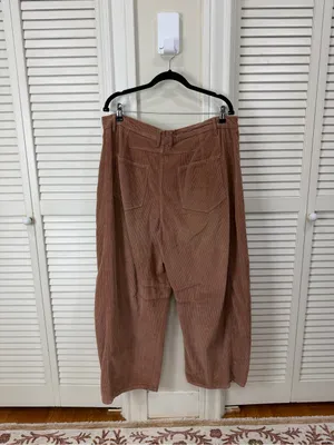 Free people Good Luck Mid-Rise Cord Barrel Jeans thumbnail 7