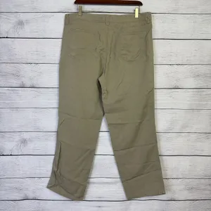 Tommy Bahama Women's Classic Khaki Corduroy Straight Pants Waist‎ Size 36 Casual thumbnail 4