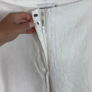 Abercrombie & Fitch Linen‎ Chinos Pants White Size 33 thumbnail 4