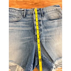 3x1 High‎ Rise Distressed Denim Shorts Button Fly Zac Light Wash Size 26 thumbnail 7