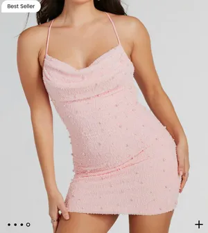Dry Goods Pink Pearl Dress thumbnail 2