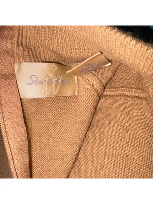 Studio Works Ultra Soft Women's S Camel Brown Half-Zip Sweater 100% Acrylic thumbnail 3