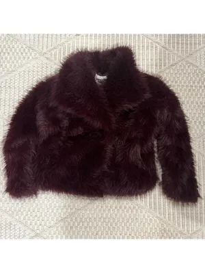 Princess Polly Liannah Faux Fur Jacket Red thumbnail 3
