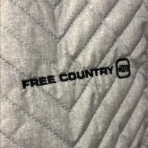 Free country Gray and black reversible Quilted Vest thumbnail 3