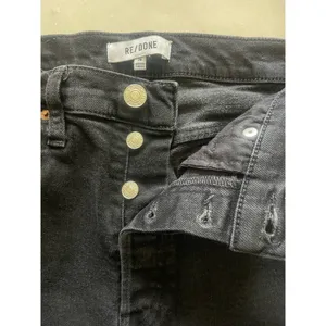 Re/Done Originals High Rise Ankle Crop in Faded Black thumbnail 10