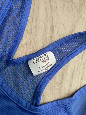 Danskin Royal Blue Racerback Athletic Tank thumbnail 2