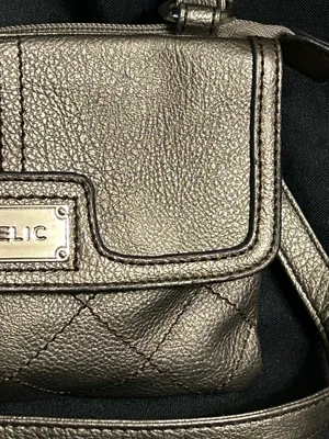 Relic Metallic Bronze & Leopard Print Pebbled Crossbody Bag Purse thumbnail 4