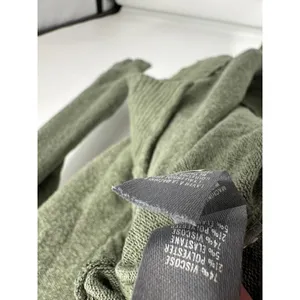 Aerie Green Long Sleeve Round Neck‎ Viscose Blend Pullover Women's Size X-Small thumbnail 6