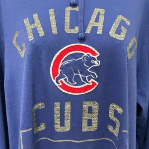 Chicago Cubs Blue Red ‘47 Brand MLB Baseball Lightweight Hoodie size L Unisex thumbnail 4