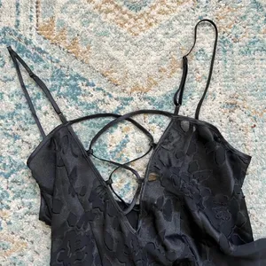 [Victoria's Secret] Vintage Black Sheer Bodysuit Teddy- Size M thumbnail 5