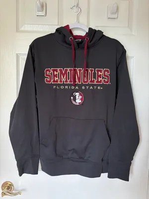 Colosseum Athletics FSU Seminoles Grey Embroidered Hoodie thumbnail 1