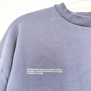 PANGAIA Womens 365 Midweight Organic Cotton Navy Blue Oversized Sweatshirt M thumbnail 3