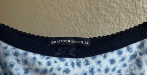 brandy melville blue cheetah tank thumbnail 3