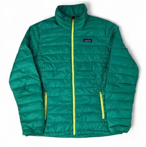 Patagonia 84693 Women's Emerald Green Down Puffer Sweater Jacket - L thumbnail 1