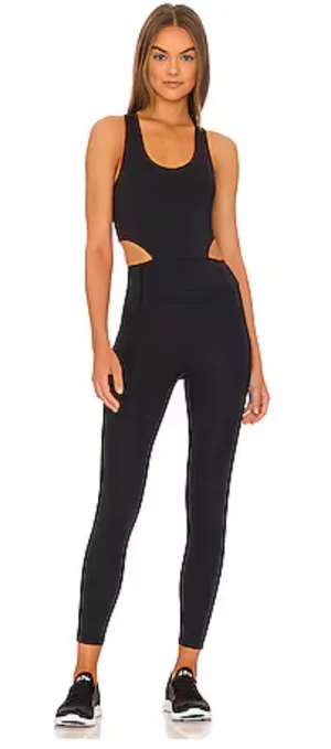 Free People Movement NWT Black Back it Up Onesie Size XS Womens thumbnail 1