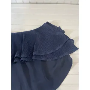 Revolve Capulet Vanessa Navy Blue Ruffle One Shoulder Top Size S thumbnail 3