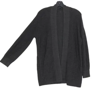 Lululemon Womens Cardigan Sweater Merino Wool Ribbed Long Wrap Gray Size 4 EZ thumbnail 5