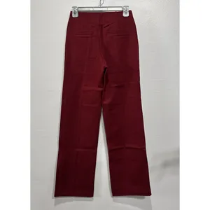 Betabrand Atlantic Pant Wide Leg Dress Pant Yoga Pants S Oxblood Office Business thumbnail 4