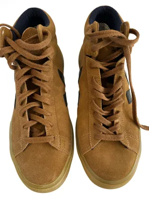 VEJO MINOTAUR SUEDE SNEAKER CAMEL BLACK, Unisex W10/8, NWOT Display thumbnail 3