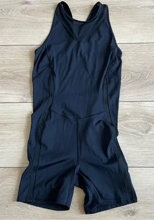 ATHLETA Lightning Unitard in Supersonic Black Size Small thumbnail 1