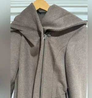 Cole Haan Tie-waist Wool blend Wrap coat thumbnail 2
