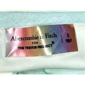 Abercrombie & Fitch Trevor Project Blue Ruched Mesh One Shoulder Crop Top Size S thumbnail 4