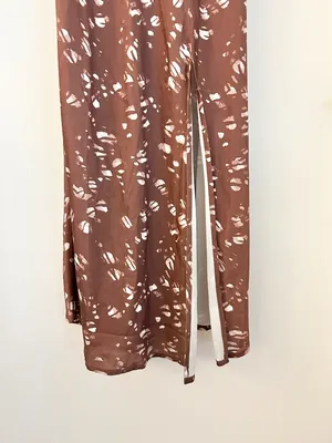 Hello Molly Gimme Whiplash Bustier Midi Dress Brown Party Cocktail Summer Size 4 thumbnail 6