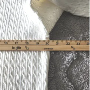 Lands End Preppy Turtleneck Womens XL White Cable Knit Classic Sweater thumbnail 6