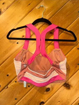 Free People FP Movement In It To Win It sports bra in pink/peach thumbnail 3