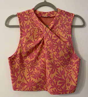 ZARA Floral Top thumbnail 1