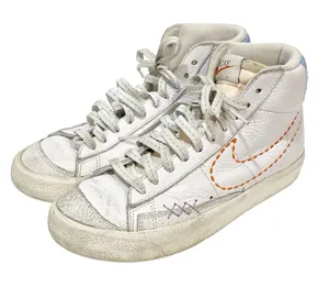Nike Size 8 Blazer Mid 77 DX2350-100 White Leather Sneaker‎ thumbnail 1