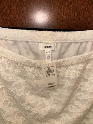 Aerie Lace White Maxi Skirt thumbnail 2