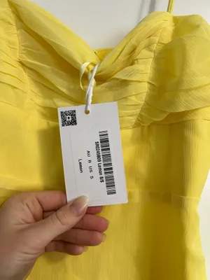 New Showpo Johanna Midi Dress Straight Neck Tiered Dress Size Small MSRP $99 thumbnail 9