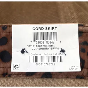 Charter Club Corduroy Skirt Size 12 Brown Academia Country Schoolgirl Y2K Casual thumbnail 7
