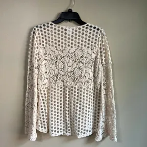Esley medium ivory long‎ sleeve top thumbnail 3