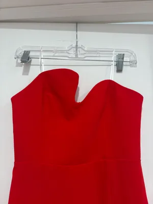 Amanda Uprichard Strapless Puzzle Midi Dress thumbnail 5