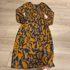 La Ligne Imogen Dress Silk Faux Wrap Floral Keyhole Maxi Dress Size L *FLAW thumbnail 11