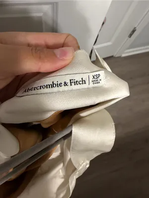 Abercrombie & Fitch Ivory and Caramel Two-Tone Mini Dress thumbnail 2