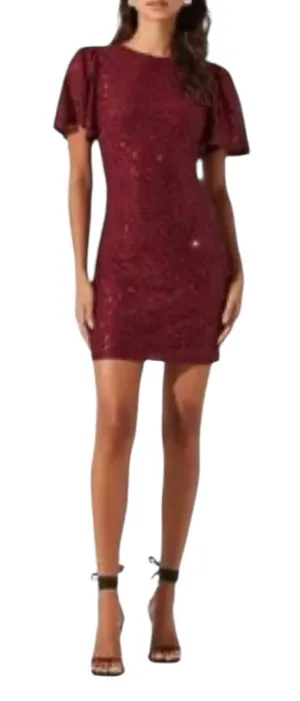 NEW ASTR the Label Sequin Mini Dress Size XS Sparkle Party Gala Sequin thumbnail 1