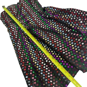 Vintage 80s Nadine Rainbow Swiftie Disco Ball Sequin Strapless Mini Dress thumbnail 13