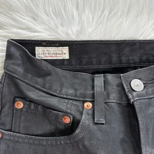 Levi’s Black Wax Coated High Waisted Jeans thumbnail 4