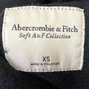 Abercrombie & Fitch Black Half Zip Soft Collared Pullover Sweatshirt Top Size XS thumbnail 3