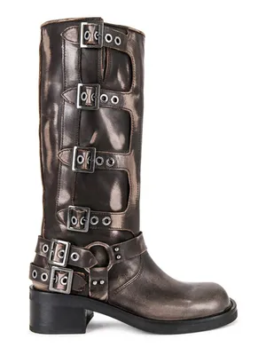 Steve Madden Rocky Boots Black Distressed size 5.5 thumbnail 1