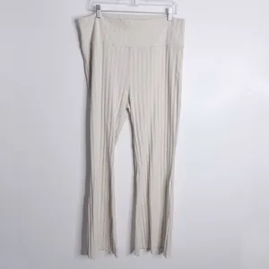 OFFLINE By Aerie OG‎ Groove Flare Legging Soft Oat Ivory XXL Strechy Pull On thumbnail 2
