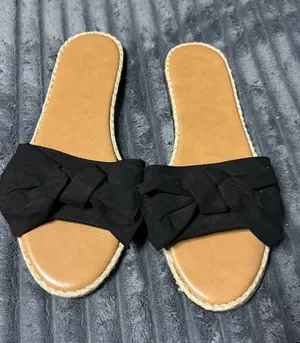 LOFT Black Knotted Espadrille Slide Sandals - Women thumbnail 1