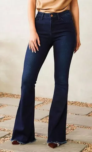 Vervet Flying Monkey high rise flare jeans blue women's size 28 trendy modern western‎ thumbnail 1
