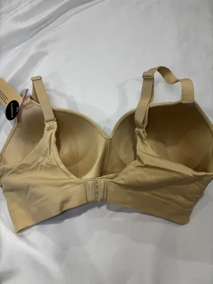 Truekind Supportive Comfort Wireless Shaping Bra Nude Size Large #10210 Tan thumbnail 3