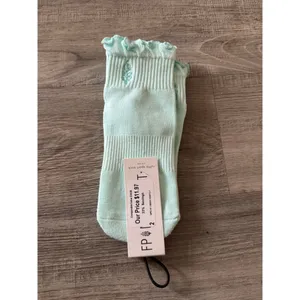 Free People Classic Ruffle Socks NWT Mint Green OS FP Movement thumbnail 4
