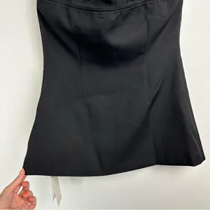 NWT Commense Button Down Tube Top Sz Medium Black thumbnail 13